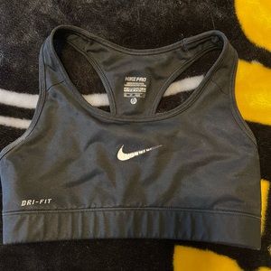 Black Nike sports bra